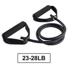 Load image into Gallery viewer, 120cm Yoga Pull Rope Elastic Resistance Bands Fitness Crossfit Workout Exercise Tube Practical Training Rubber Tensile Expander