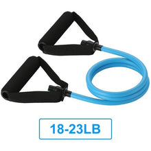 Load image into Gallery viewer, 120cm Yoga Pull Rope Elastic Resistance Bands Fitness Crossfit Workout Exercise Tube Practical Training Rubber Tensile Expander