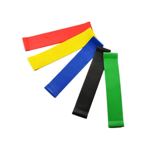 5 pcs 50*5cm latex yoga gym Resistance Bands Rubber Band Workout Fitness Equipment loops Strength Training hip Bands