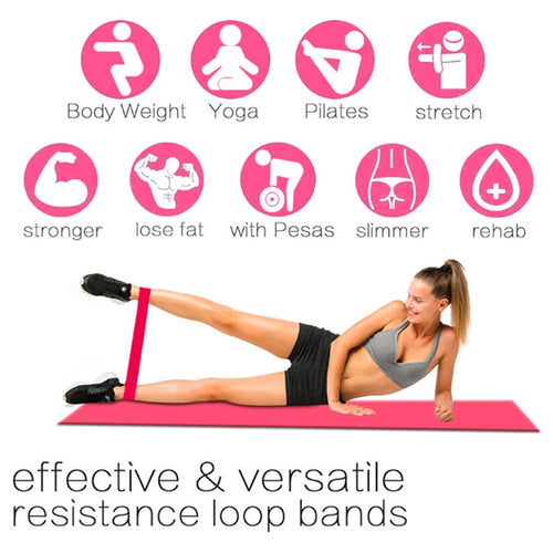 Yoga Crossfit Resistance Bands Fitness Gum Exercise Strength Bands Pilates Expander Sport Rubber Pull Bands Workout Equipment