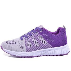 ZHENZU Women's Sport Shoes Female Brand Sneakers Woman Running Shoes Breathable Antislip Light Flats