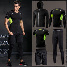 Load image into Gallery viewer, Gym Running Set Men&#39;s Tracksuit Jogging Compression Sportswear for Men Fitness Sports Clothing Tight Sport Clothes Set Hoodies