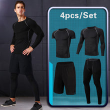 Load image into Gallery viewer, Gym Running Set Men&#39;s Tracksuit Jogging Compression Sportswear for Men Fitness Sports Clothing Tight Sport Clothes Set Hoodies