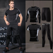 Load image into Gallery viewer, Gym Running Set Men&#39;s Tracksuit Jogging Compression Sportswear for Men Fitness Sports Clothing Tight Sport Clothes Set Hoodies