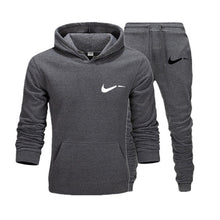 Load image into Gallery viewer, Men Hoodies Set 2019 Autumn Brand Casual Running Tracksuit Mens Set Sports Clothing Two Piece Patchwork Hoodie Pant Male Suit