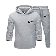 Load image into Gallery viewer, Men Hoodies Set 2019 Autumn Brand Casual Running Tracksuit Mens Set Sports Clothing Two Piece Patchwork Hoodie Pant Male Suit