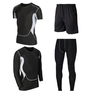 Men's Gym training Fitness sportswear Athletic physical workout Clothes Suits Running jogging Sports clothing Tracksuit Dry Fit