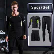 Load image into Gallery viewer, Men&#39;s Gym training Fitness sportswear Athletic physical workout Clothes Suits Running jogging Sports clothing Tracksuit Dry Fit