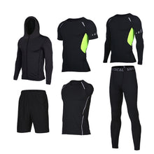 Load image into Gallery viewer, Men&#39;s Gym training Fitness sportswear Athletic physical workout Clothes Suits Running jogging Sports clothing Tracksuit Dry Fit