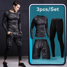 Load image into Gallery viewer, Men&#39;s Gym training Fitness sportswear Athletic physical workout Clothes Suits Running jogging Sports clothing Tracksuit Dry Fit