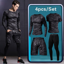 Load image into Gallery viewer, Men&#39;s Gym training Fitness sportswear Athletic physical workout Clothes Suits Running jogging Sports clothing Tracksuit Dry Fit