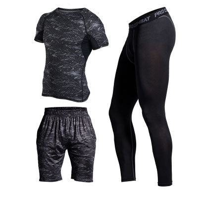 Men's Gym training Fitness sportswear Athletic physical workout Clothes Suits Running jogging Sports clothing Tracksuit Dry Fit