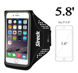 Sireck Running Bag Waterproof Sport Arm Bag 5.0'' 5.8'' Phone Case Fitness Gym Bag Jogging Arms Belt Pouch Running Accessories