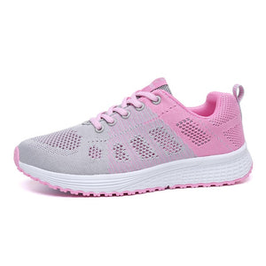 ZHENZU Women's Sport Shoes Female Brand Sneakers Woman Running Shoes Breathable Antislip Light Flats