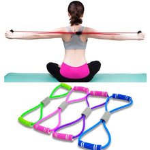 Load image into Gallery viewer, 2019 Hot Yoga Gum Fitness Resistance 8 Word Chest Expander Rope Workout Muscle Fitness Rubber Elastic Bands for Sports Exercise