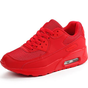 Comemore  Breathable Women's Sport Shoes Sports Sneakers Men Running Shoes For Women Tennis Shoes Woman Summer Train Red